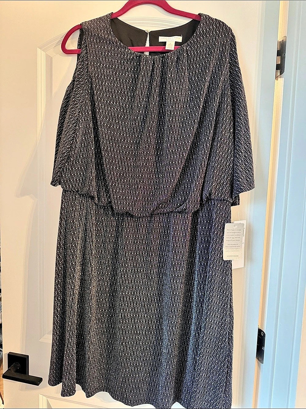 London Times Women's Geometric Midi Dress 2X NWT